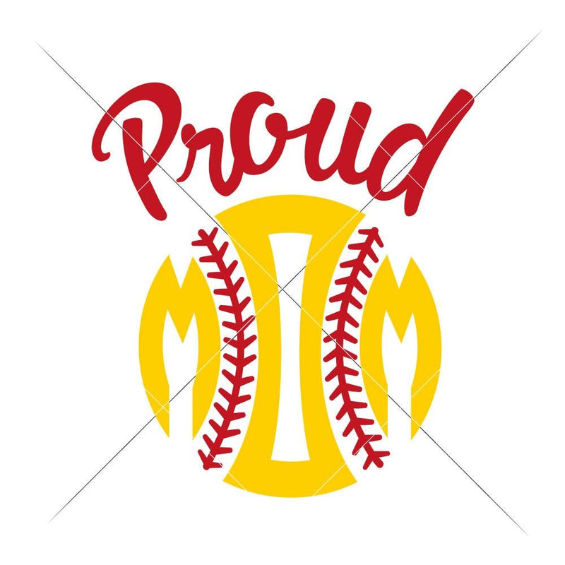 Proud Softball Mom Svg Png Dxf Eps Svg Dxf Png Cutting File