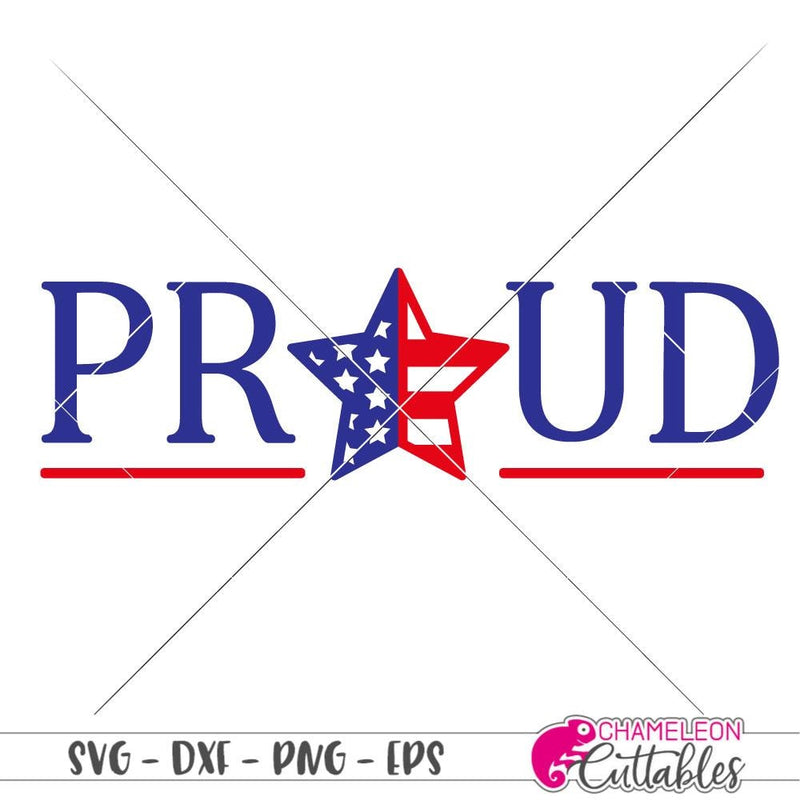 Proud USA patriotic svg png dxf eps SVG DXF PNG Cutting File