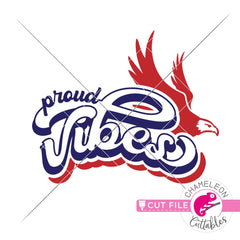 Proud Vibes American Eagle retro svg png dxf eps jpeg SVG DXF PNG Cutting File