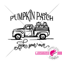 Pumpkin Patch Truck svg png dxf eps jpeg SVG DXF PNG Cutting File