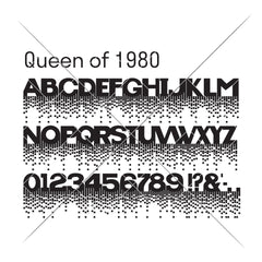 Queen of 1980 FONT (.otf) SVG DXF PNG Cutting File