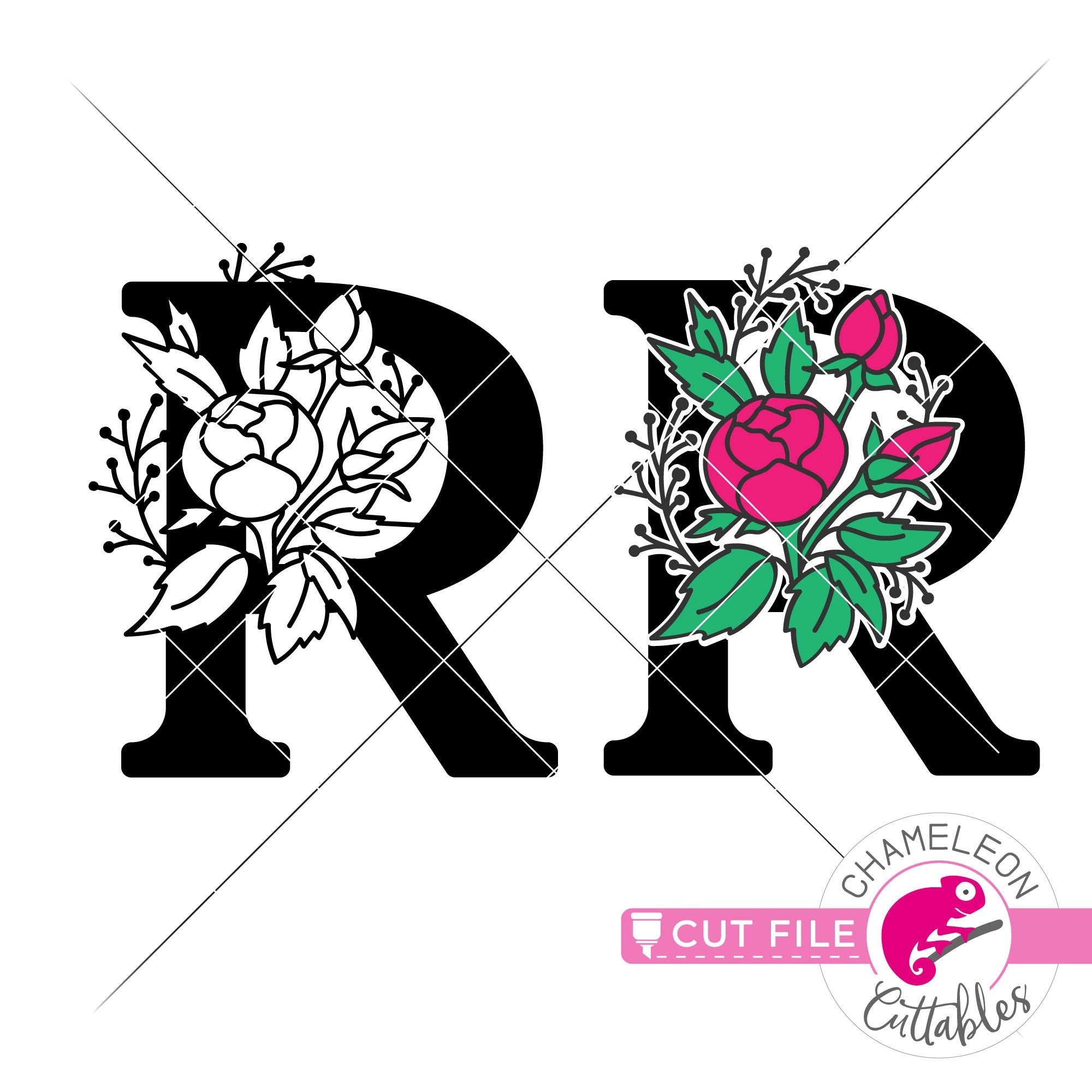 R Letter In Flower