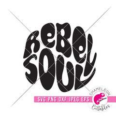 Rebel Soul Retro svg png dxf eps jpeg SVG DXF PNG Cutting File