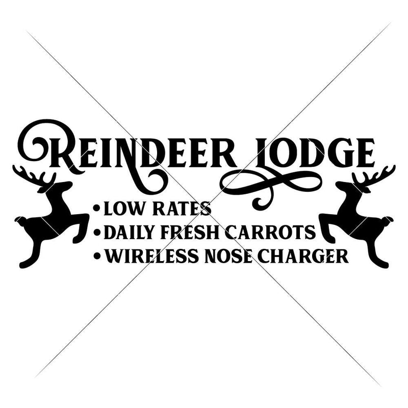 Reindeer Lodge Svg Png Dxf Eps Svg Dxf Png Cutting File