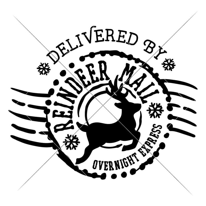 Reindeer Mail Svg Png Dxf Eps Svg Dxf Png Cutting File