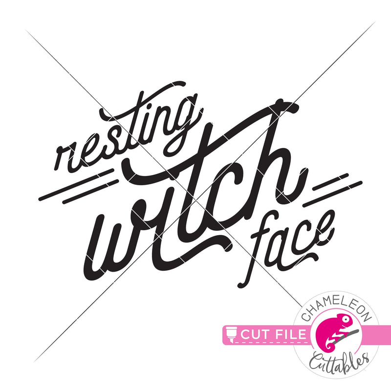 Resting Witch Face Halloween svg png dxf eps jpeg SVG DXF PNG Cutting File