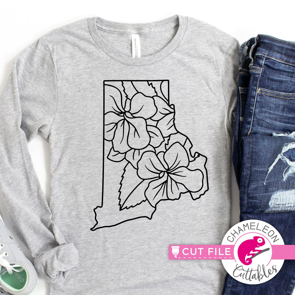 Rhode Island state flower Common Blue Violet outline svg png dxf eps ...