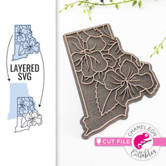 Rhode Island state flower SVG png dxf eps jpeg SVG DXF PNG Cutting File