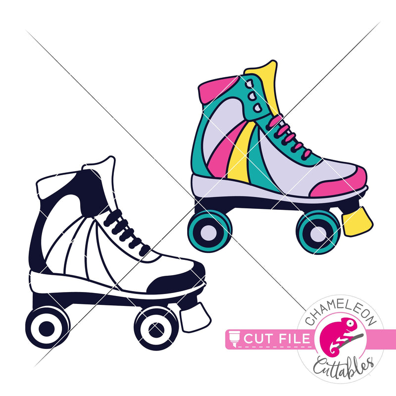 Roller Skate retro svg png dxf eps jpeg SVG DXF PNG Cutting File
