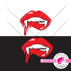 Sexy Vampire Lips svg png dxf eps jpeg SVG DXF PNG Cutting File