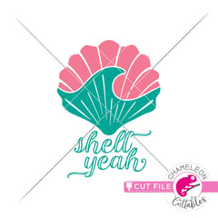 Shell Yeah sea shell wave svg png dxf eps jpeg SVG DXF PNG Cutting File