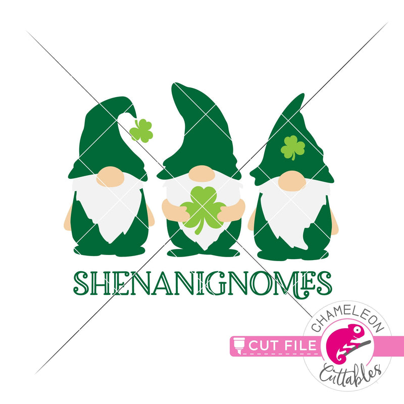 Shenanignomes Gnomes St. Patricks Day svg png dxf eps jpeg SVG DXF PNG Cutting File