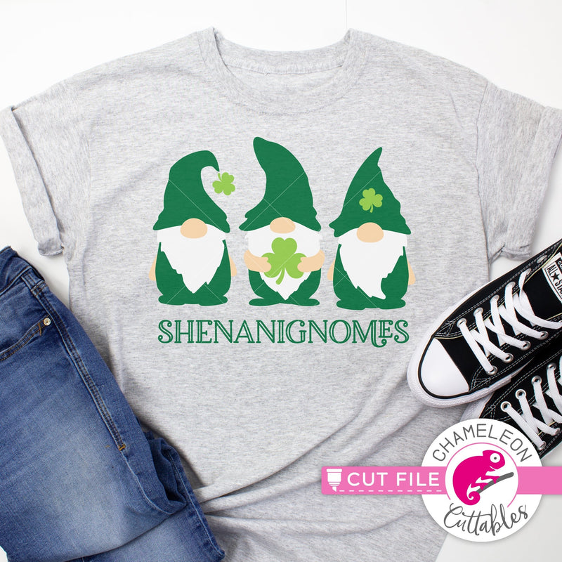 Shenanignomes Gnomes St. Patricks Day svg png dxf eps jpeg SVG DXF PNG Cutting File