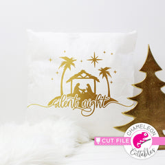 Silent Night Nativity Scene svg png dxf eps jpeg SVG DXF PNG Cutting File