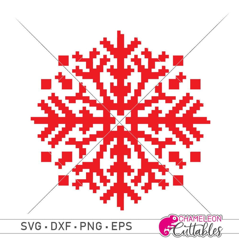 Snowflake Faux Embroidery Svg Png Dxf Eps Svg Dxf Png Cutting File