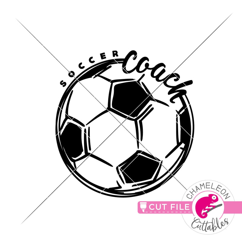 Soccer Coach Sketch Drawing svg png dxf eps jpeg SVG DXF PNG Cutting File