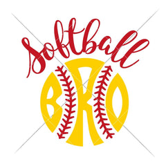 Softball Bro Svg Png Dxf Eps Svg Dxf Png Cutting File