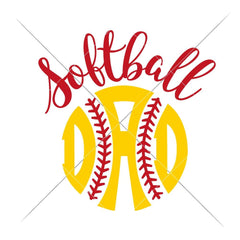 Softball Dad Svg Png Dxf Eps Svg Dxf Png Cutting File