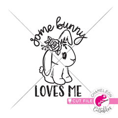 Some bunny loves me Easter svg png dxf eps jpeg SVG DXF PNG Cutting File