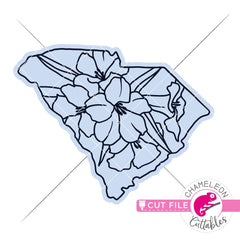 South Carolina state flower SVG png dxf eps jpeg SVG DXF PNG Cutting File