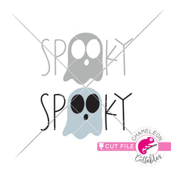Spooky Ghost Halloween svg png dxf eps jpeg SVG DXF PNG Cutting File