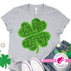 St. Patrick’s Day lucky clover subway art svg png dxf eps jpeg SVG DXF PNG Cutting File