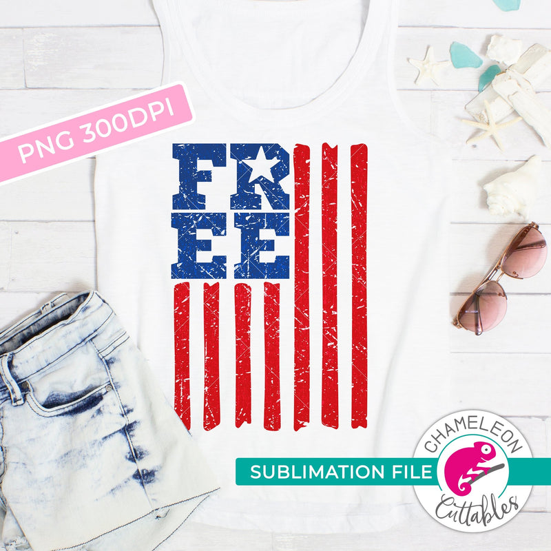 Sublimation design free american flag patriotic 4th of July PNG file Sublimation PNG