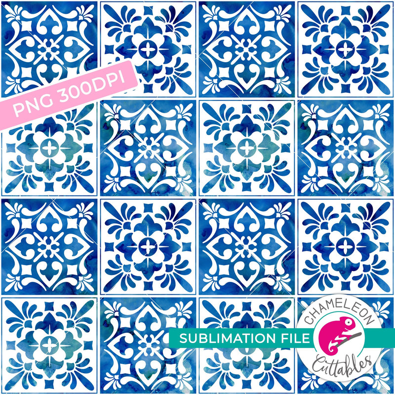 Sublimation design seamless Mediterranean tile PNG file Sublimation PNG
