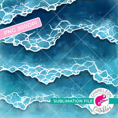 Sublimation design watercolor ocean waves PNG file Sublimation PNG