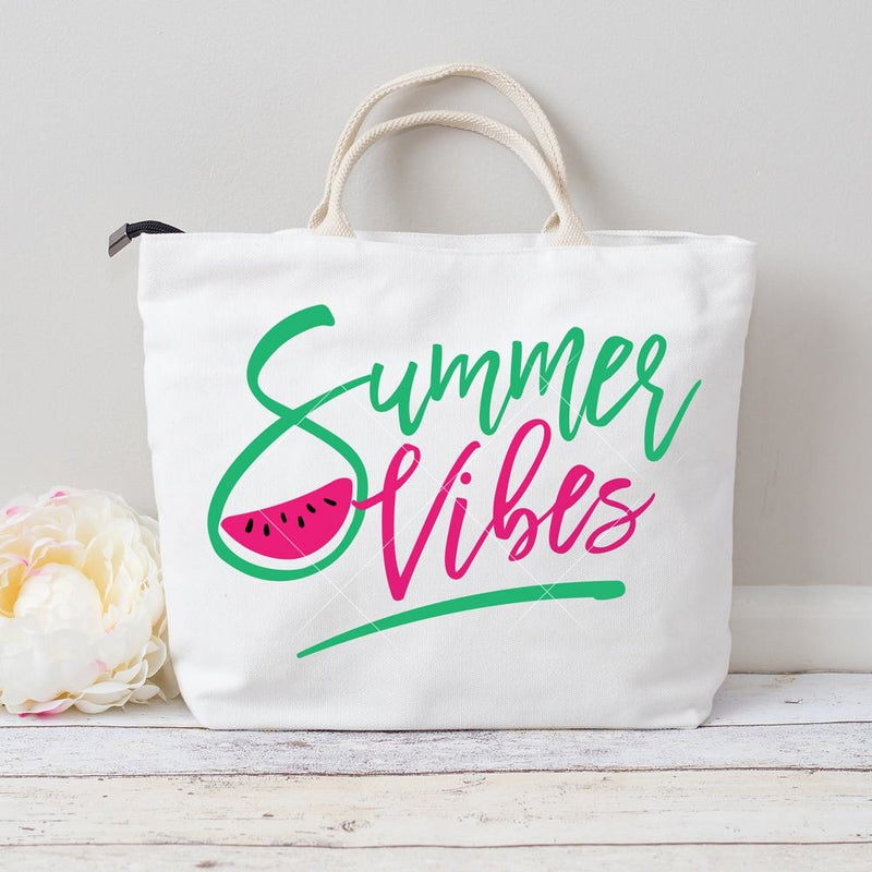 Summer Vibes Watermelon Svg Png Dxf Eps Svg Dxf Png Cutting File