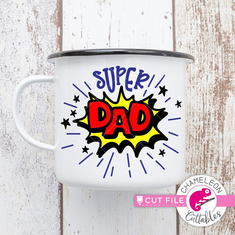 Super Dad layered svg png dxf eps SVG DXF PNG Cutting File
