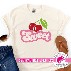 Sweet cherry svg png dxf eps jpeg