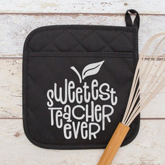 Sweetest Teacher ever Apple for oven mitt glove apron svg png dxf eps SVG DXF PNG Cutting File