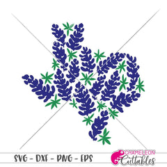 Texas Bluebonnet Svg Png Dxf Eps Svg Dxf Png Cutting File