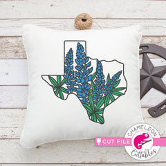 Texas Bluebonnets Layered Svg Png Dxf Eps Svg Dxf Png Cutting File
