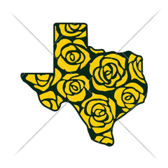 Texas Yellow Roses Svg Png Dxf Eps Svg Dxf Png Cutting File