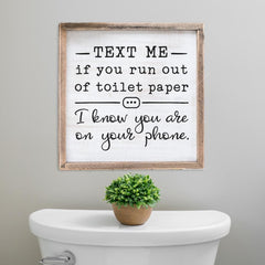 Text me if you run out of toilet paper svg png dxf eps SVG DXF PNG Cutting File