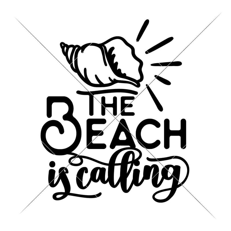 The Beach Is Calling Svg Png Dxf Eps Svg Dxf Png Cutting File