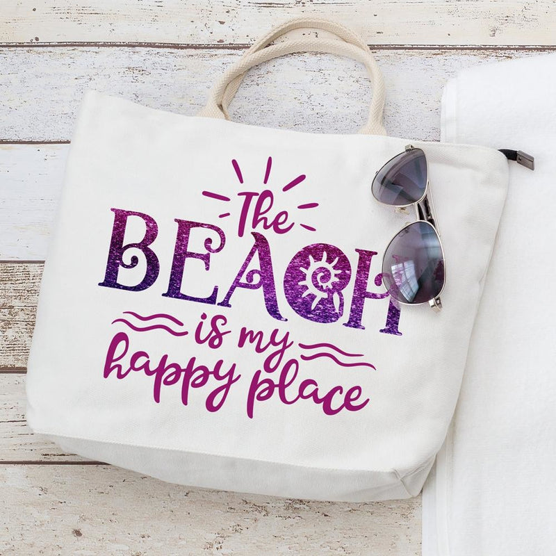 The Beach Is My Happy Place Svg Png Dxf Eps Svg Dxf Png Cutting File