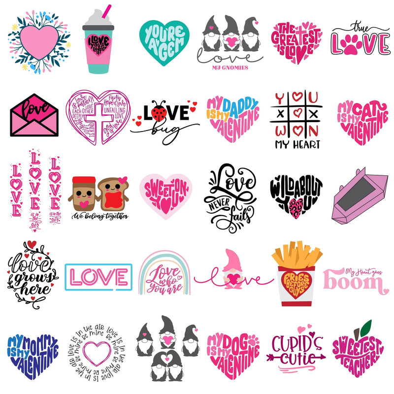 The MEGA Love Bundle SVG DXF PNG Cutting File