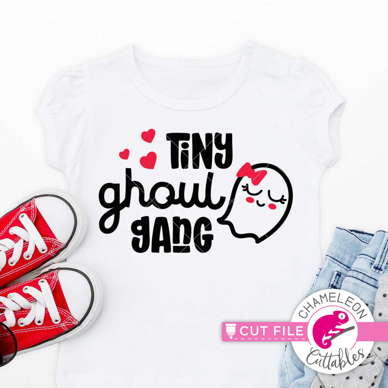 Tiny ghoul gang girl Halloween ghost svg png dxf eps jpeg SVG DXF PNG Cutting File