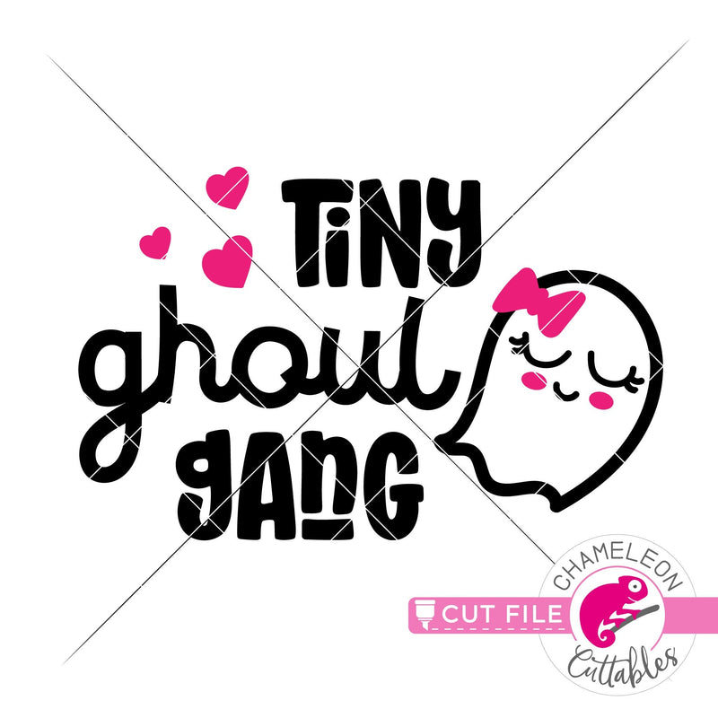 Tiny ghoul gang girl Halloween ghost svg png dxf eps jpeg SVG DXF PNG Cutting File