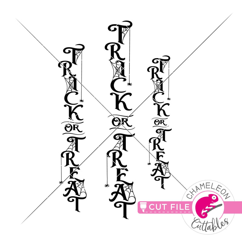 Trick or Treat vertical for door sign svg png dxf SVG DXF PNG Cutting File