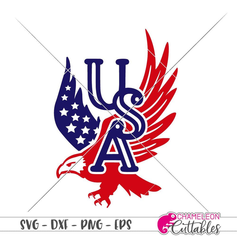 Usa American Eagle Svg Png Dxf Eps Svg Dxf Png Cutting File