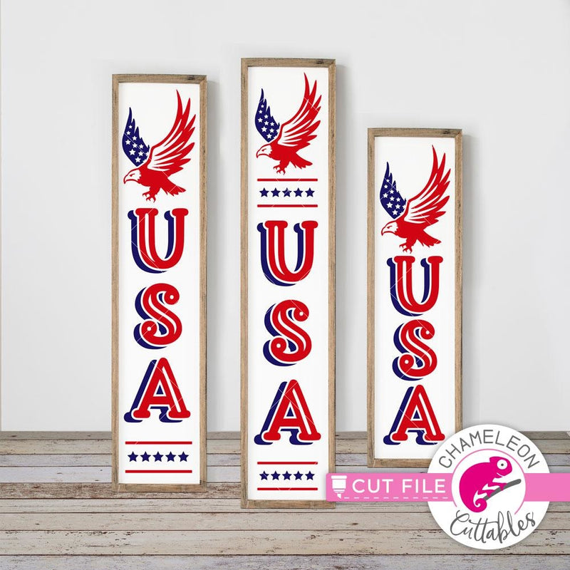 USA Eagle vertical svg png dxf SVG DXF PNG Cutting File