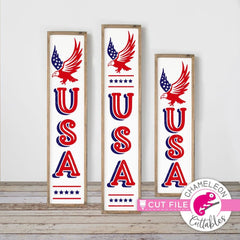 USA Eagle vertical svg png dxf SVG DXF PNG Cutting File