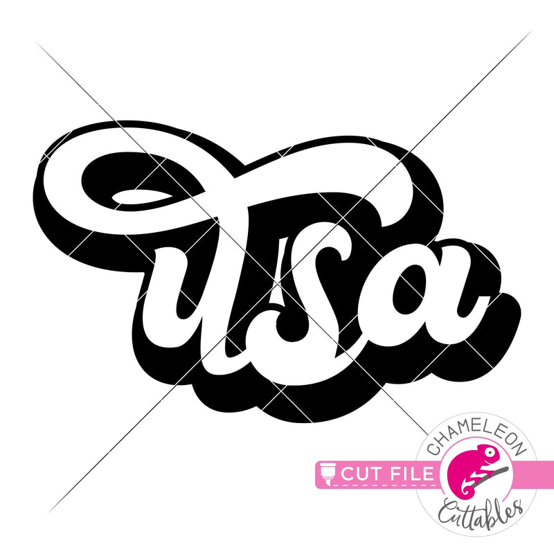 USA retro 4th of July svg png dxf eps jpeg SVG DXF PNG Cutting File