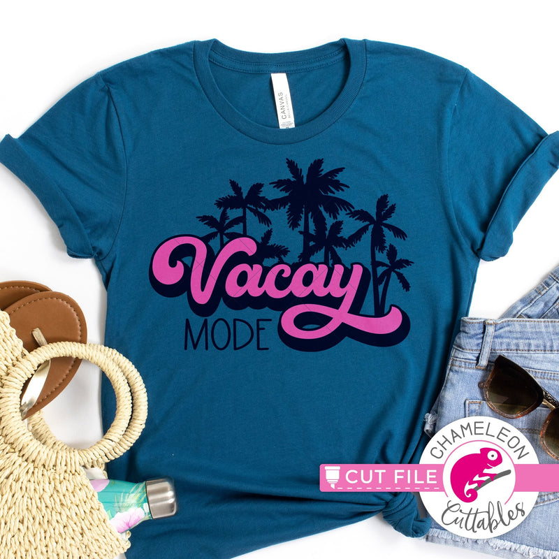 Vacay Vibes retro Beach svg png dxf eps jpeg SVG DXF PNG Cutting File