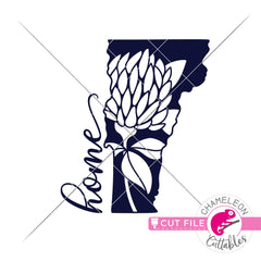 Vermont state flower Red Clover home svg png dxf eps jpeg SVG DXF PNG Cutting File