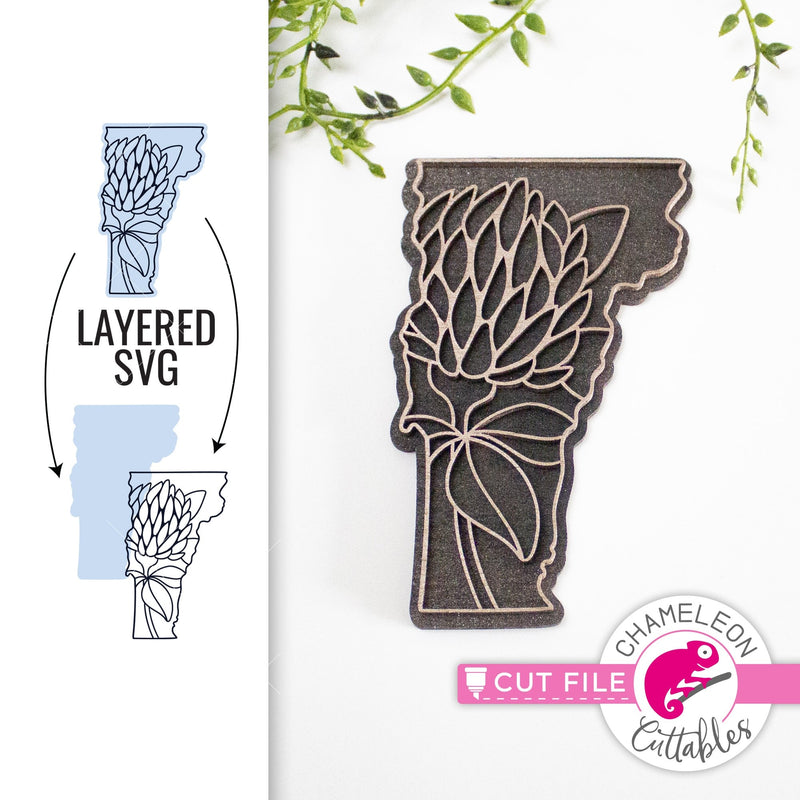Vermont state flower SVG png dxf eps jpeg SVG DXF PNG Cutting File